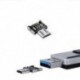 Android Tablet Telefon 2 X Micro USB-hím USB-hez OTG adapter átalakító