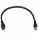 1XMicro USB férfi és női kiterjesztés extender adatszinkron töltő kábel adapter