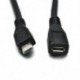 1XMicro USB férfi és női kiterjesztés extender adatszinkron töltő kábel adapter