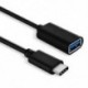 fehér OTG kábeles adapter USB 3.1 C-típusú férfi USB 3.0 A női átalakító kábel
