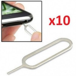 10 db 100Pc Protable SIM-kártya tálca Ejector Eject Pin kulcs eltávolítása eszköz az Apple iPhone