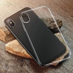 IPhone X-hez Tiszta tok Lágy, karcsú, ütésálló átlátszó gumi fedél iPhone XS Max XR X-hez