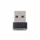 USB 3.0 (A-típusú) férfi USB3.1 (C-típusú) női átalakító fekete adapter csatlakozó