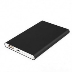 Fekete DIY Aluminium Power Bank tokszekrény készlet 5000mah külső akkumulátor töltőhöz