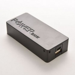 Fekete 5V 5600mAh 2600mAh hordozható hálózati banki biztonsági másolat külső akkumulátor töltő mobiltelefonhoz