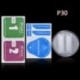 A Huawei P30-hoz 2Pcs fedő tok fényképezőgép objektív védő üveg teljes film Huawei P30 Lite Pro