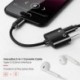 Ezüst USB-C-tól 3,5 mm-ig és töltő 2 in1 fejhallgató audio jack töltőkábel adapter