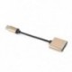 * 2 Fekete USB-C-tól 3,5 mm-ig és töltő 2 in1 fejhallgató audio jack töltőkábel adapter