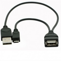 Micro USB Host OTG A nőstény Micro Micro tápkábel Samsung Galaxy Tablethez