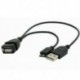 Micro USB Host OTG A nőstény Micro Micro tápkábel Samsung Galaxy Tablethez