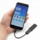 Fekete USB C 3.1 C típusú férfi-USB női fém OTG szinkronizáló adatátalakító kábel
