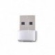 fehér Mini USB 3.0 (A-típusú) Férfi USB3.1 (C-típusú) női átalakító adapter csatlakozó