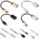 Rózsa arany USB C 3.1 C típusú férfi-USB női fém OTG adatszinkronizáló átalakító adapter kábel