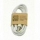 Fehér Micro USB adatkábel kábel szinkron töltő Samsung Galaxy S2 S3 S4 újra