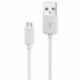 Fehér Micro USB adatkábel kábel szinkron töltő Samsung Galaxy S2 S3 S4 újra