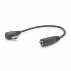 Micro USB 3,5 mm-es női jack fejhallgató fejhallgató fülhallgató audio zene adapter