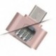 Ezüst Micro USB 2.0 női USB-hez 3.1 C típusú férfi átalakító USB-C OTG adapter Új