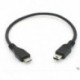 Micro USB B típusú férfi mini mini USB B típusú hím Host OTG adapter kábel kábele Új