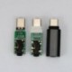 Metal-Fekete 1x-C típusú 3,5 mm-es Jack fülhallgató USB C fejhallgató audió adapter Huawei Xiaomi számára