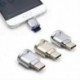 Ezüst 1PC Micro USB 2.0 USB 3.1 típusú C típusú férfi átalakító SD TF kártyaolvasó OTG adapter