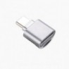 Ezüst Alloy USB 3.1 C típusú Micro SD TF kártyaolvasó OTG adapter Samsung HTC LG új készülékhez