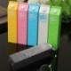 Kék Hordozható tej 2600mAh Power Bank akkumulátor töltő doboz külső mobiltelefon