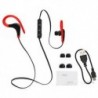 Piros Vezeték nélküli Bluetooth sport fejhallgató sztereó fejhallgató fülhallgató iPhone Samsung számára