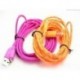 fehér 10FT kenderkötél Micro USB töltő A töltő szinkronizációs adat kábel kábele a mobiltelefonhoz JP