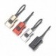 Piros 1db típusú C-típusú, 3,5 mm-es női hangadapter-átalakító kábel-C típusú AUX kábel