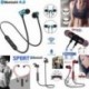 2 * Fekete Mágneses fülhallgató-fülhallgató vezeték nélküli Bluetooth fülhallgató nyakpánt fejhallgató