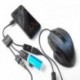 Samsung 3 in 1 Dual Micro USB 2.0 fogadó OTG Hub hím - női adapter kábel