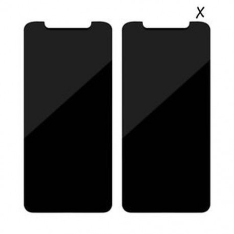 IPhone X-hez 2PCS adatvédelem kémkedés elleni edzett üveg képernyővédő fólia iPhone X 7 8 Plus 6S 6-hoz