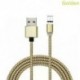Arany (Android) Samsung C-típusú és Android fonott mágneses villámláshoz   USB töltőkábelhez