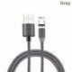 Arany (Android) Samsung C-típusú és Android fonott mágneses villámláshoz   USB töltőkábelhez