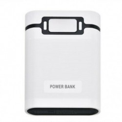 * 2 Fehér 4 slot 5V 2A USB 4X 18650 Power Bank tok készlet töltő DIY doboz mobiltelefonhoz