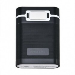 * 2 Black 4 Slot USB töltés Power Bank Shell zseblámpa töltő doboz Fit 18650 akkumulátor kimenet 5V