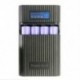 * 2 Black 4 Slot 5V 18650 Akkumulátor DIY Power Bank töltő Shell töltő tok 5600mAh / 10000mAh