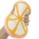 4.3 &quot Half Lemon Squishy Super Jumbo gyümölcs illatos lassú emelkedő kulcstartó szórakoztató játék