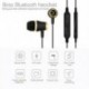 Fekete HIFI Super Bass Headset Sport fejhallgató vezeték nélküli Bluetooth fülhallgató Hot