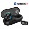 Fekete (Bluetooth 5.0) Vezeték nélküli Bluetooth fejhallgató TWS Mini fejhallgató fülhallgató fülhallgató a Samsung