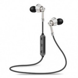 Ezüst Kihúzható fülhallgató Vezeték nélküli Bluetooth Sport fejhallgató Sztereó fülhallgató mikrofonnal
