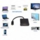 Fekete USB-C típusú C-HDMI HDTV fekete adapterkábel Samsung S9 S8-hoz 8. megjegyzés Újonnan 1PC