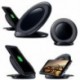 Gyors töltőállvány fekete QI vezeték nélküli gyors töltő töltőállvány dokkoló a Samsung Galaxy S8 S7-hez 5.