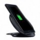 Gyors töltőállvány fekete QI vezeték nélküli gyors töltő töltőállvány dokkoló a Samsung Galaxy S8 S7-hez 5.