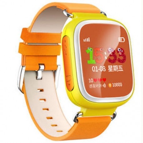 narancs 1db Anti-Lost Kids Biztonságos GPS Tracker SOS Call Smart Watch csukló Android IOS