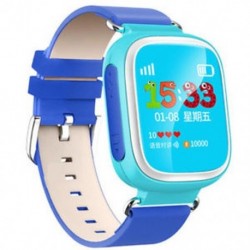 Kék 1db Anti-Lost Kids Biztonságos GPS Tracker SOS Call Smart Watch csukló Android IOS