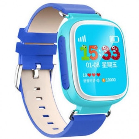 Kék 1 X Elveszett gyerekek Biztonságos GPS Tracker SOS Hívás Smart Watch csukló Android IOS