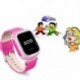 Kék 1 X Elveszett gyerekek Biztonságos GPS Tracker SOS Hívás Smart Watch csukló Android IOS