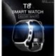 Kék Új T8 Bluetooth Smart Watch támogatás SIM és TFcard kamera iPhone Android számára