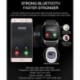 Kék Új T8 Bluetooth Smart Watch támogatás SIM és TFcard kamera iPhone Android számára